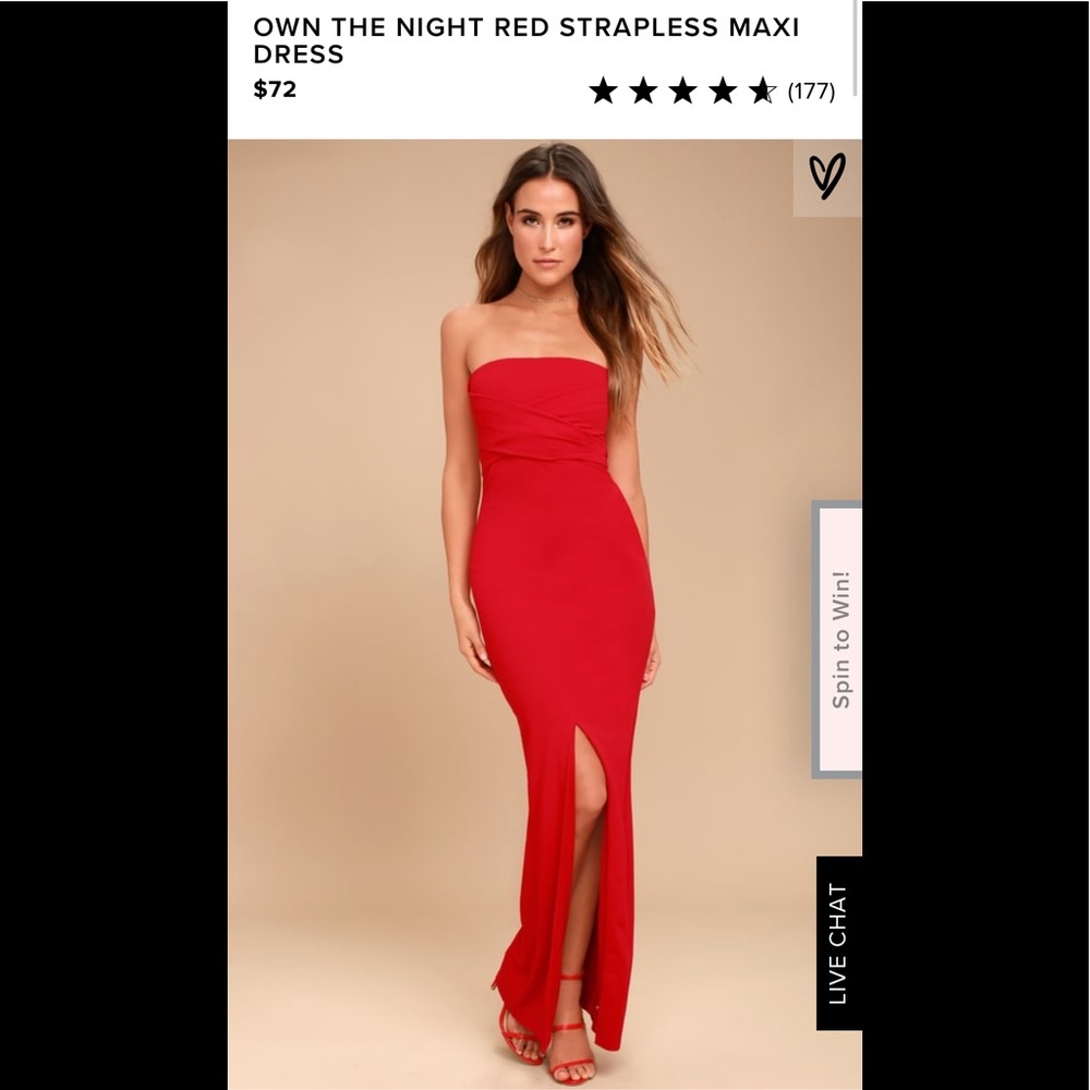 Lulus own the night dress